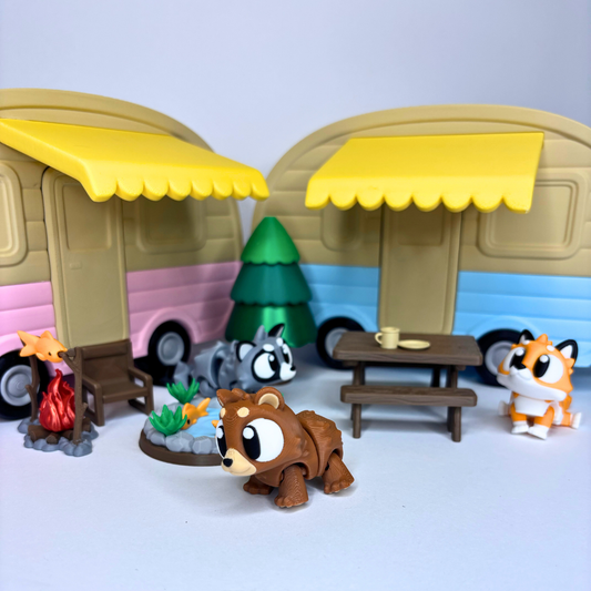 Kids Camping Play Set โ Camper Van