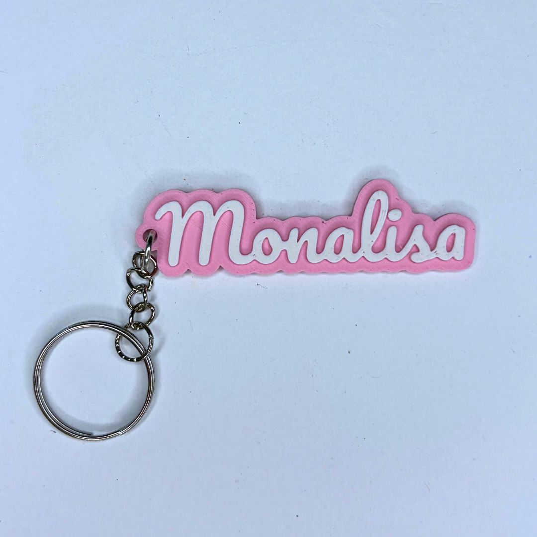 Custom Name Keychain Personalized 3D