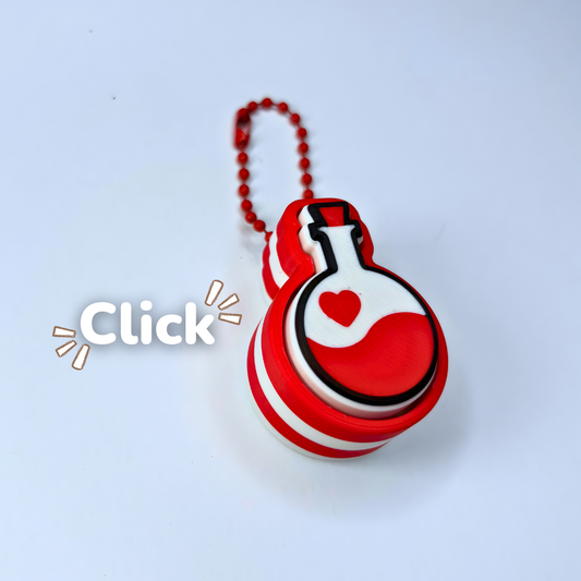 Love Potion Clicker & Keychain – Valentine’s Click-Click Collectible