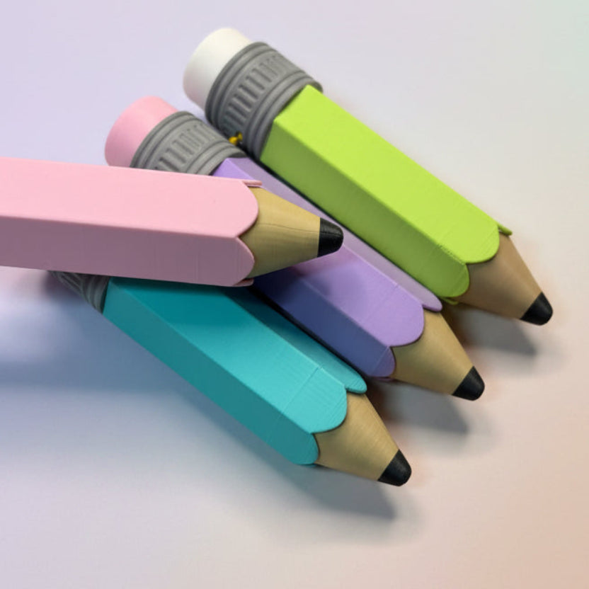 Pencil Fidget Clicker Keychain