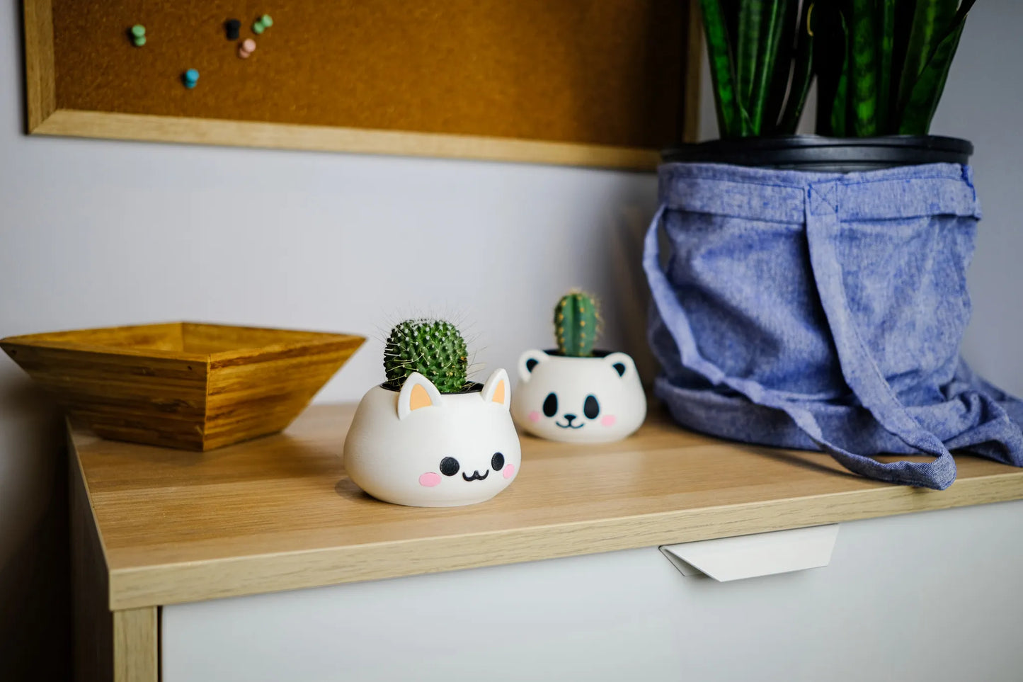 Cute Panda Vase โ 3D Printed Planter for Small Plants
