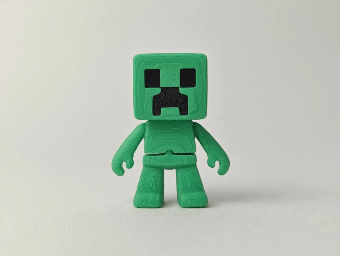 Green Pixel Monster Keychain
