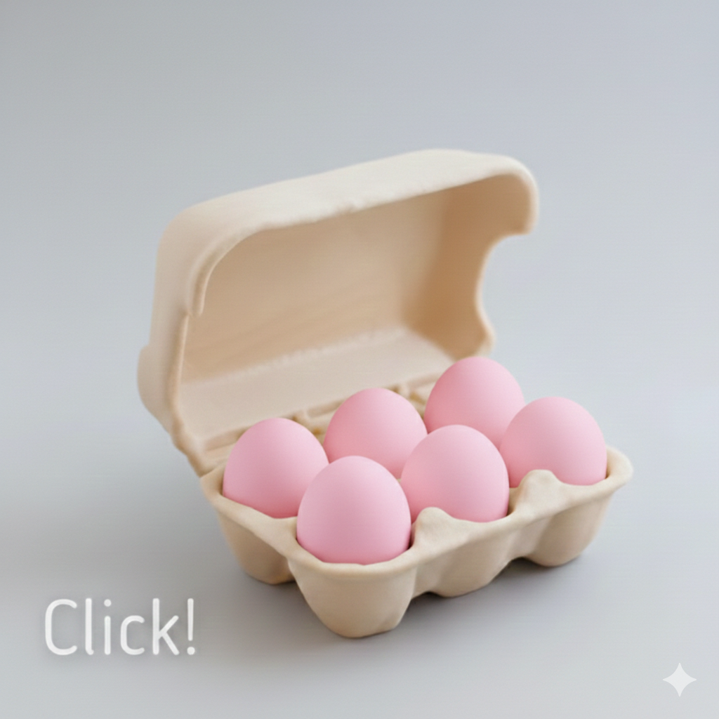 Easter Egg Clicker Box - Click-Click Collectible (Box of 6)