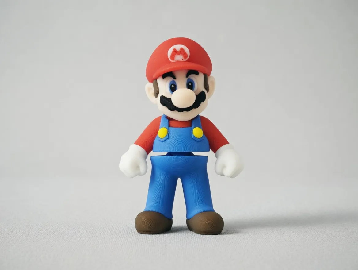 Red Plumber Hero Keychain
