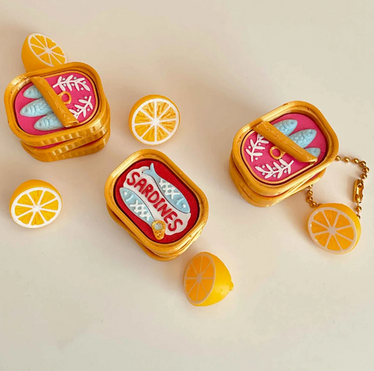 Sardine Clicker Keychain Fidget Toy
