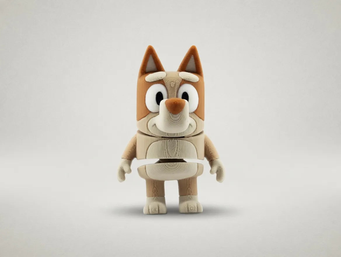 Orange Puppy Keychain