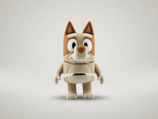 Orange Puppy Keychain