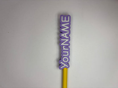 Personalized Name Tags for Pencils & Pens - Custom 3D Pendants