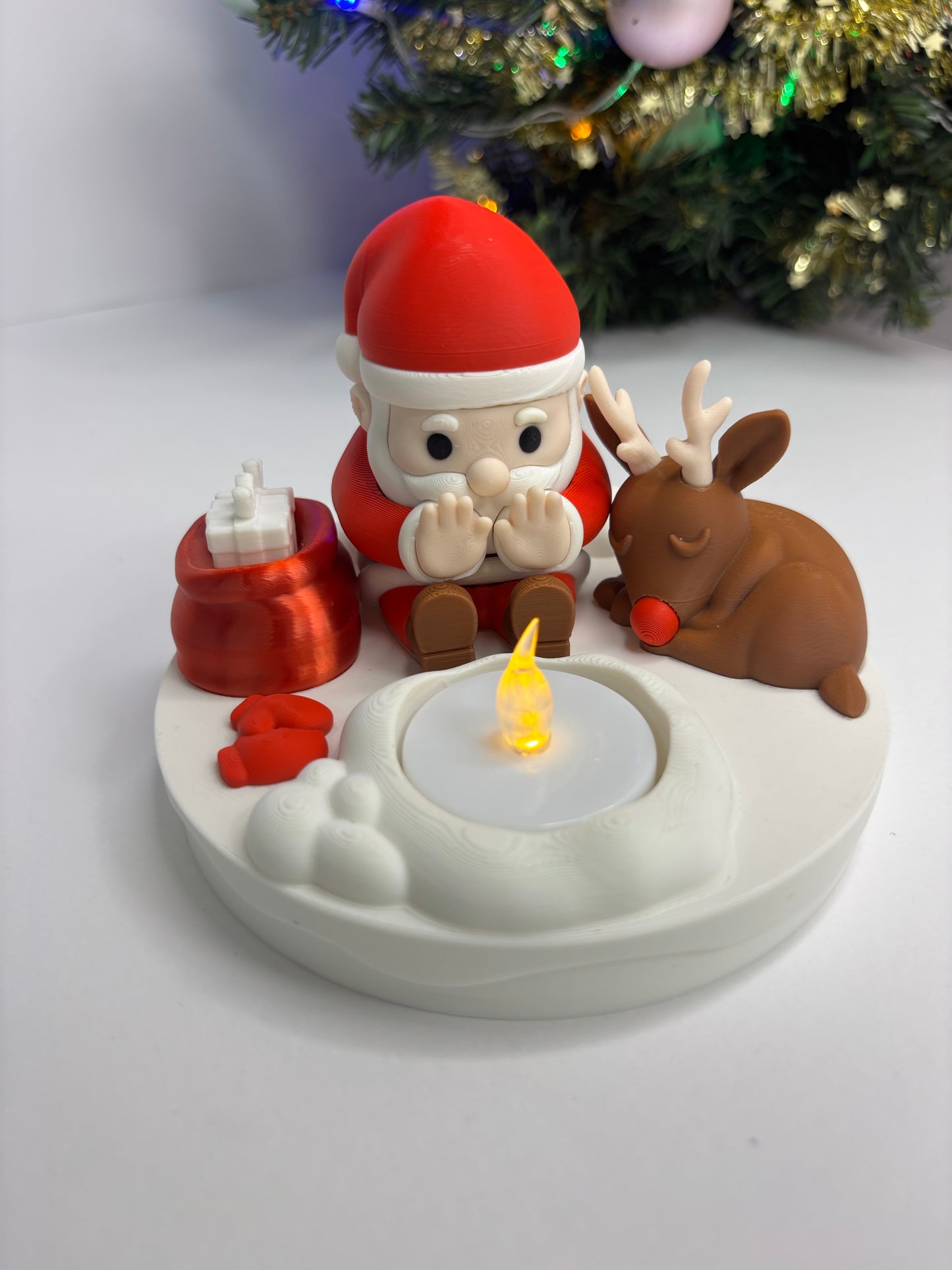 Santa Bonfire Lamp