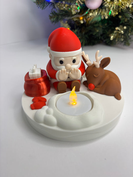 Santa Bonfire Lamp