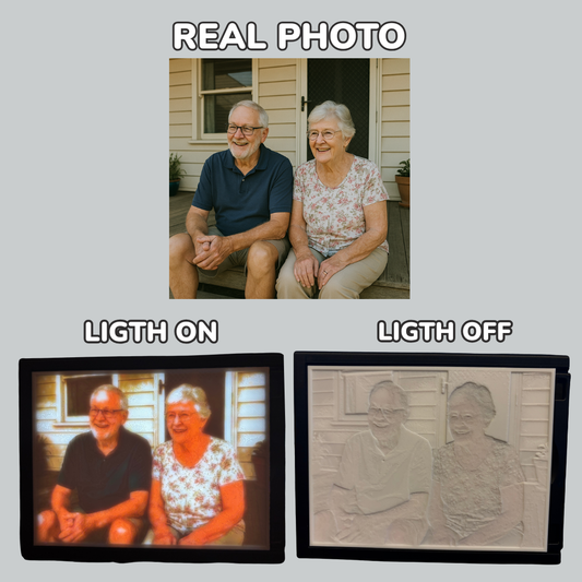 Custom Lithophane Light – Personalized 3D Photo Lamp