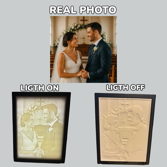 Custom Lithophane Light – Personalized 3D Photo Lamp