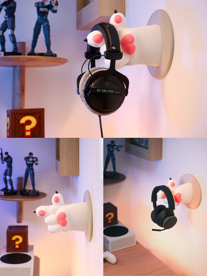 🐾 Cat Paw Headphones Wall holder