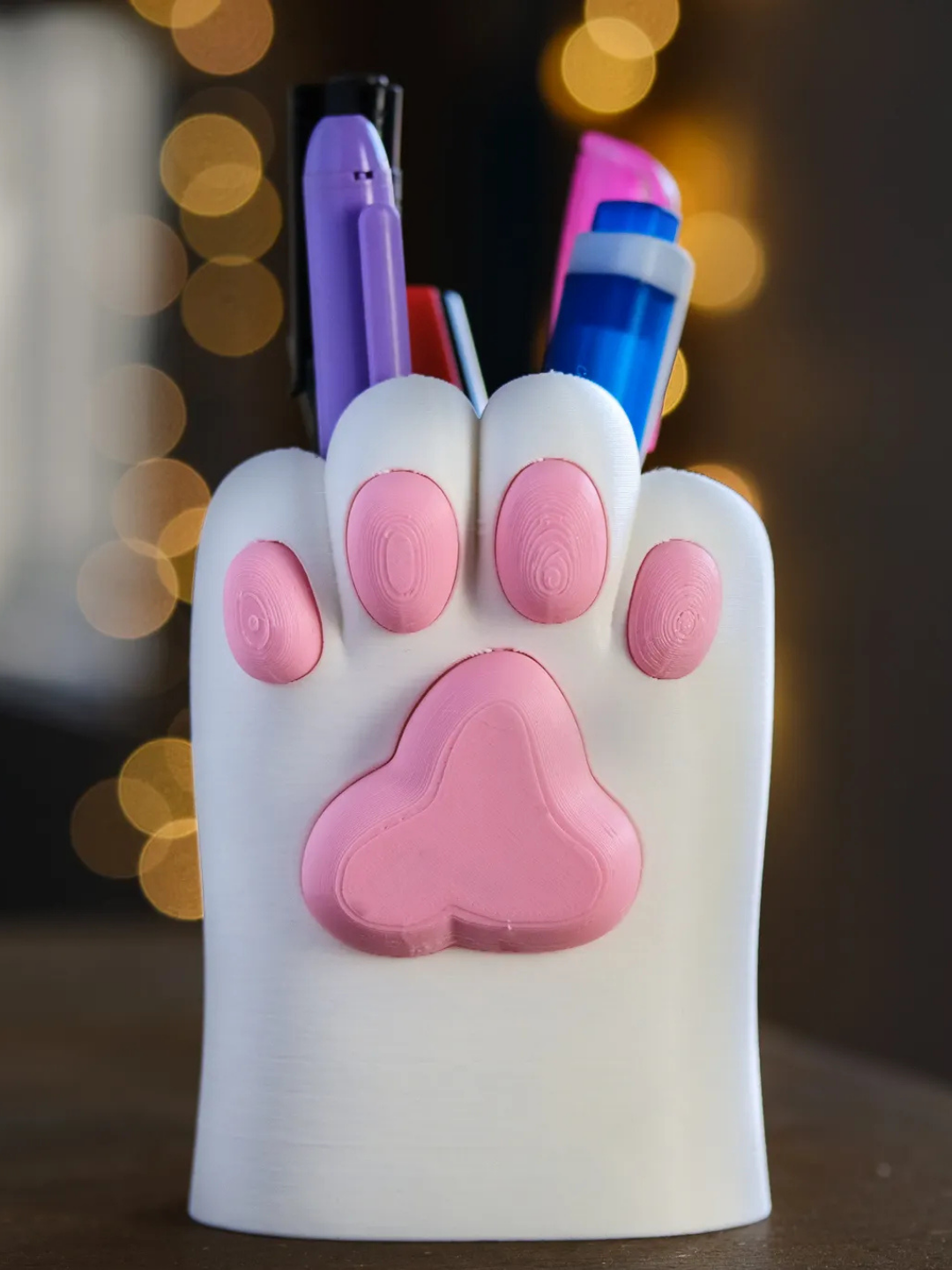 Pen Holder Cat Paw – 3D Printed Desk Organizer