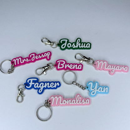 Custom Name Keychain Personalized 3D