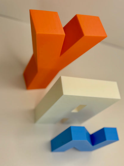 Custom 3D Name Stand Letter 100x20mm