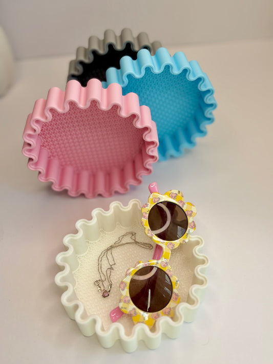 Wave Desk Organizer – 3D Printed Ripple Tray