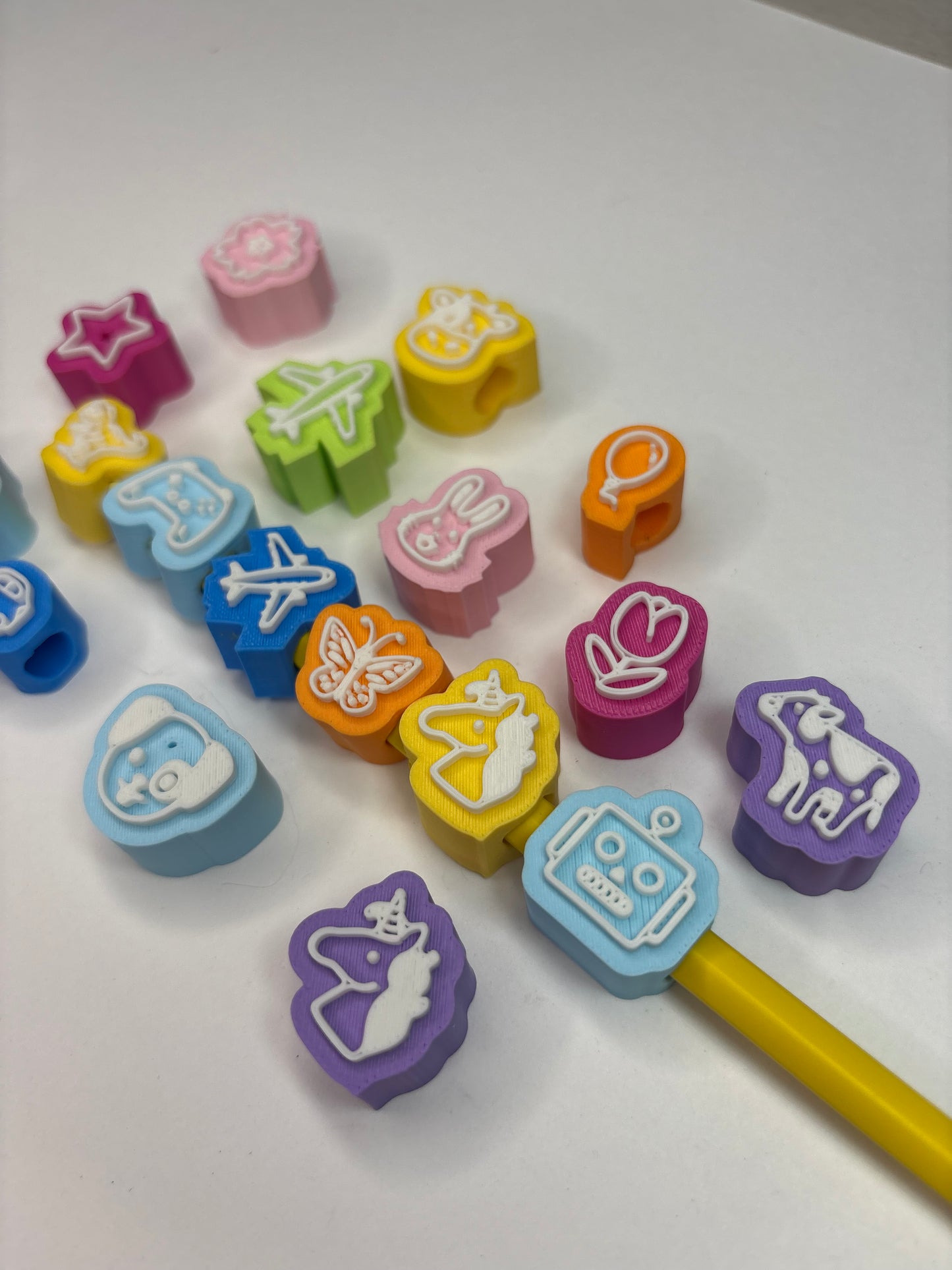 Personalized Name Tags for Pencils & Pens - Custom 3D Pendants