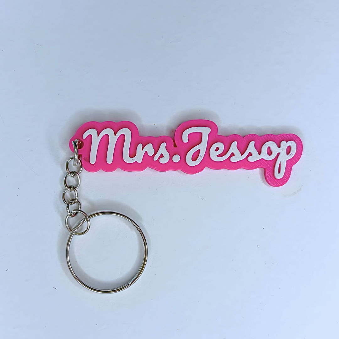 Custom Name Keychain Personalized 3D