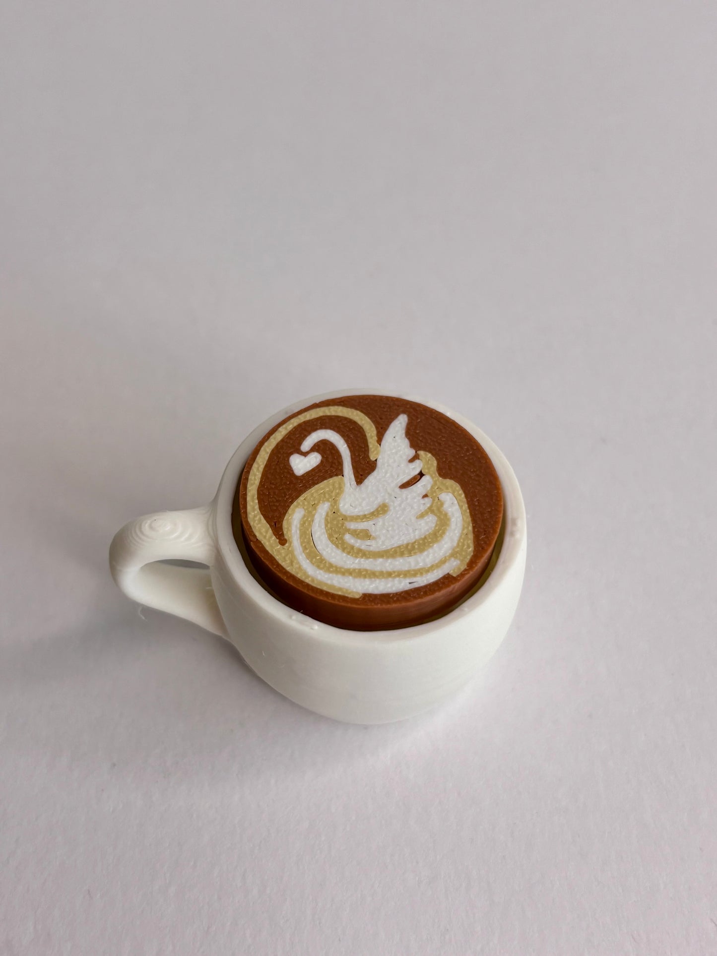 Latte Clicker – Mini Coffee Click Toy (Keychain Version)