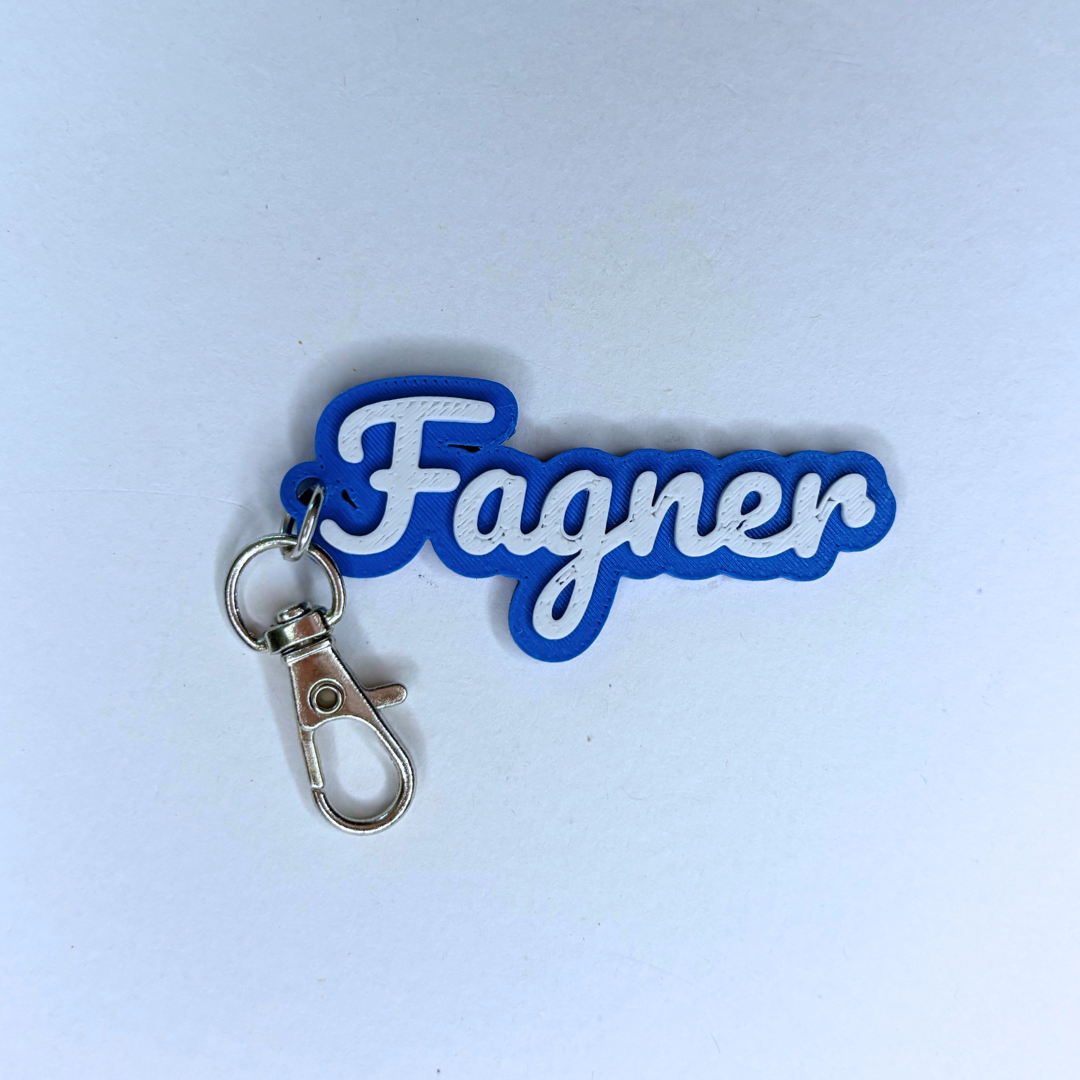 Custom Name Keychain Personalized 3D