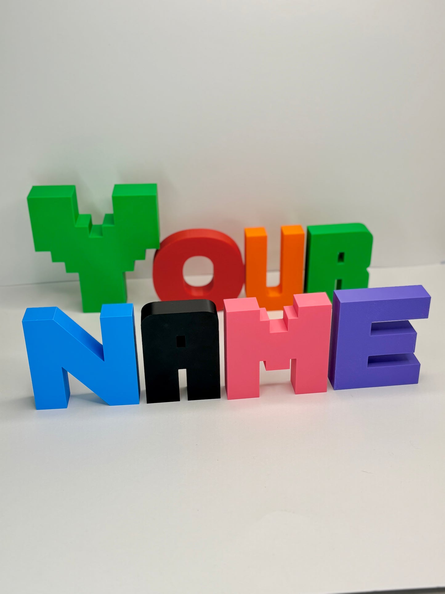 Custom 3D Name Stand Letter 100x20mm