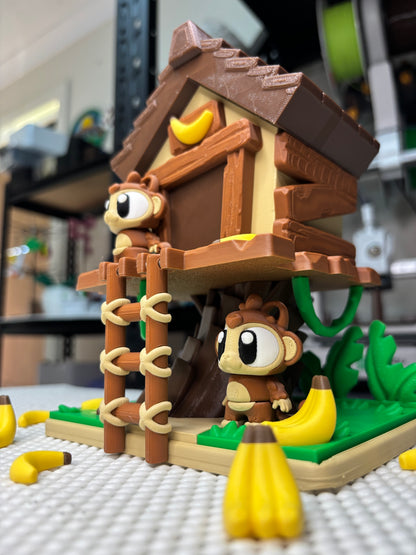 Monkey Tree House Play Set