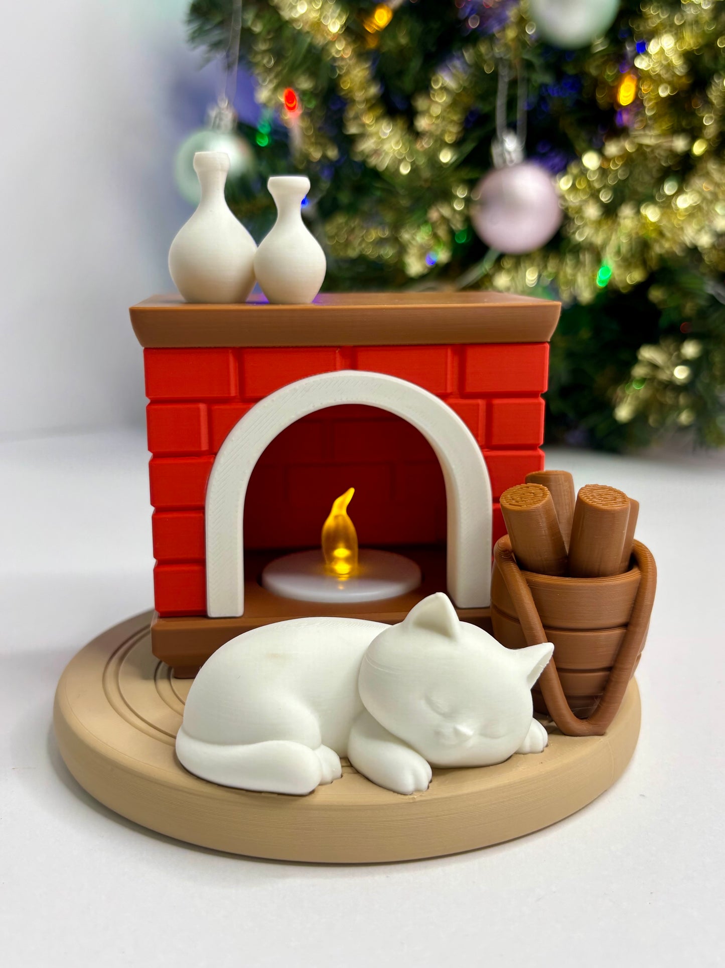 Kitty Night – Fireplace Lamp (Christmas Edition)