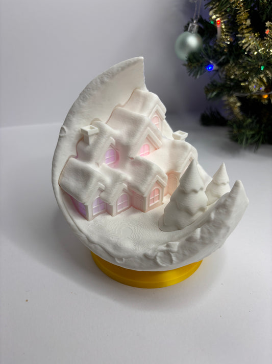 Village on the Moon – Christmas Edition 🌙✨🎄.