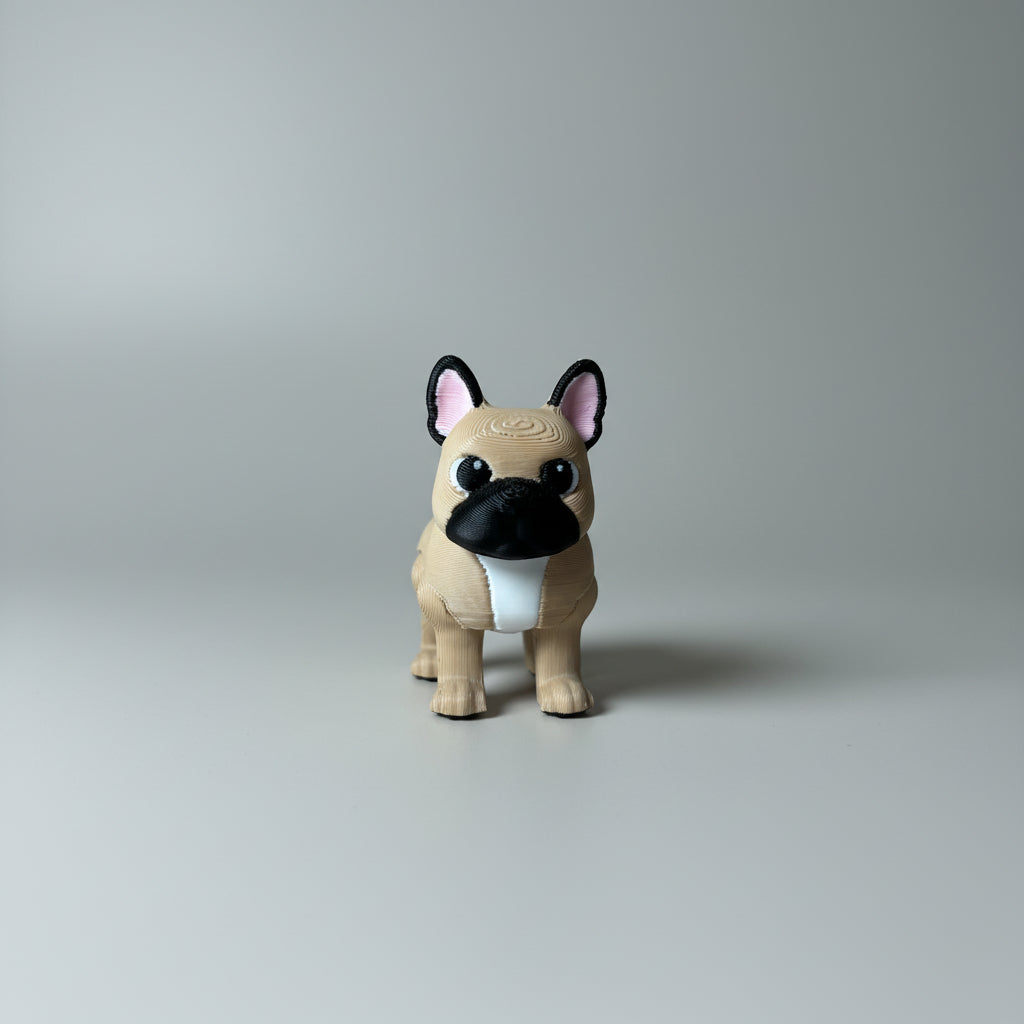 Pets Collection – articulated 3D printed French Bulldog figure