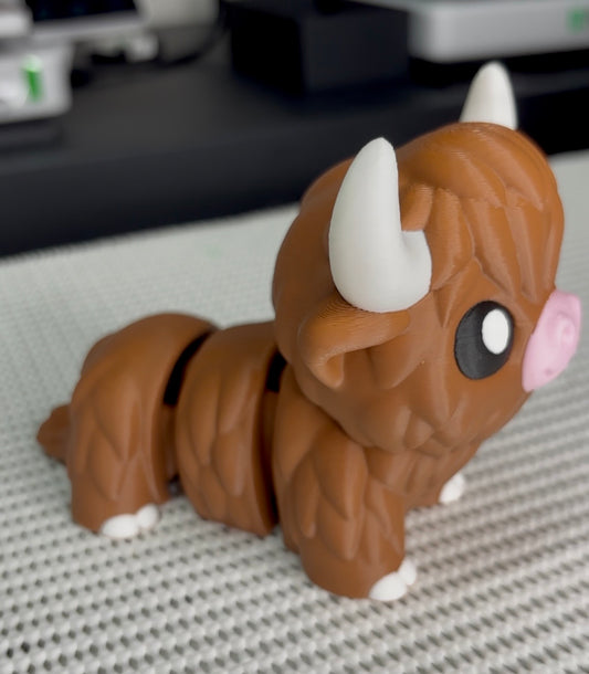 🐮 Articulated Highland Cow