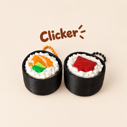 Sushi Click Toy ( Keychain Version and decorative)
