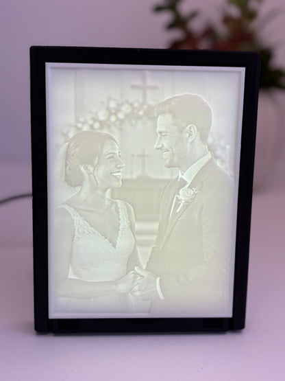Custom Lithophane Light – Personalized 3D Photo Lamp