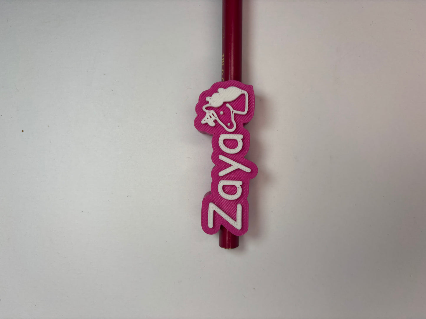 Personalized Name Tags for Pencils & Pens - Custom 3D Pendants