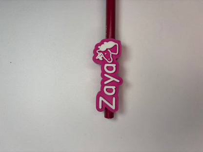 Personalized Name Tags for Pencils & Pens - Custom 3D Pendants