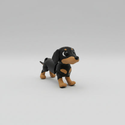 Pets Collection – articulated 3D printed Dachshund figure