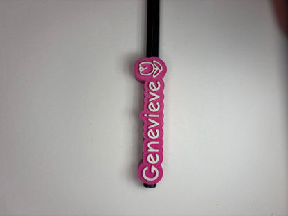 Personalized Name Tags for Pencils & Pens - Custom 3D Pendants