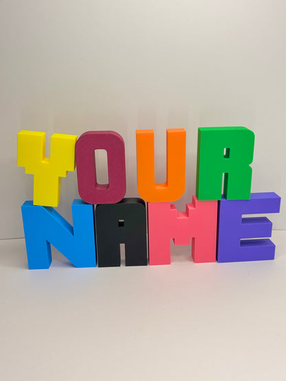 Custom 3D Name Stand Letter 100x20mm