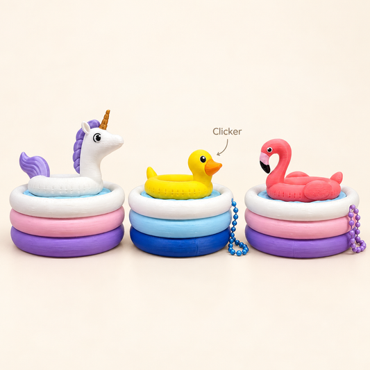 Float Collection clicker keychain