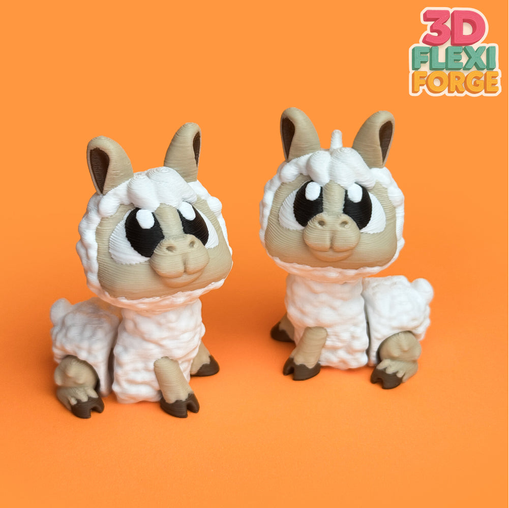 Farm Collection – articulated 3D printed Alpaca figure