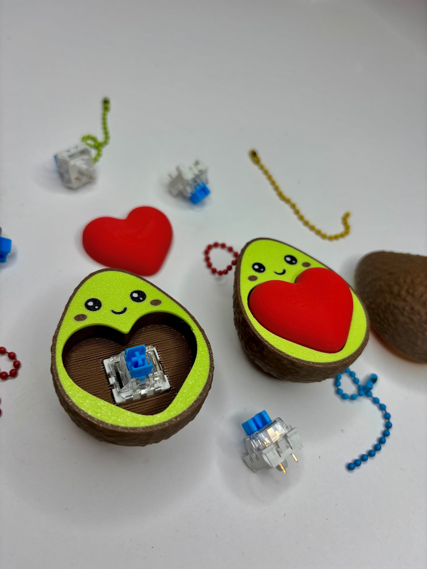 Cute Avocado Clicker Keychain – Click Toy