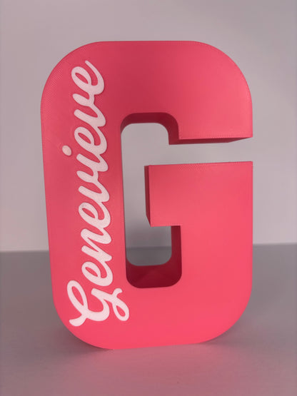 3D Decorative Letter with Personalized Name