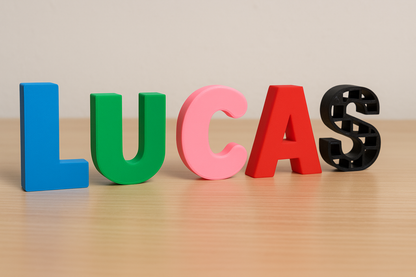 Custom 3D Name Stand Letter 100x20mm