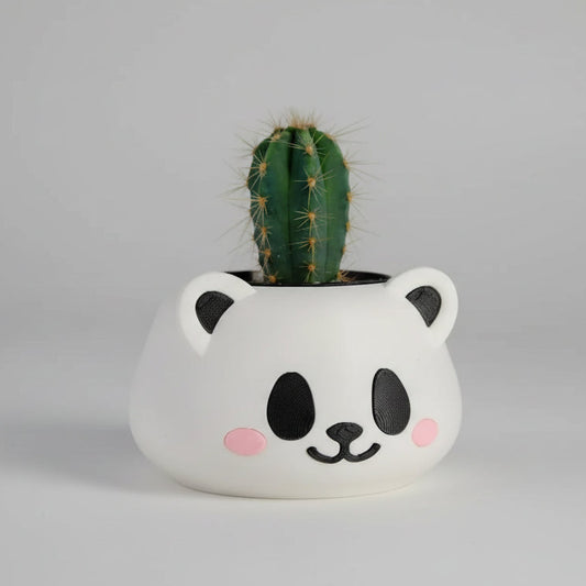Cute Panda Vase – 3D Printed Planter for Small Plants