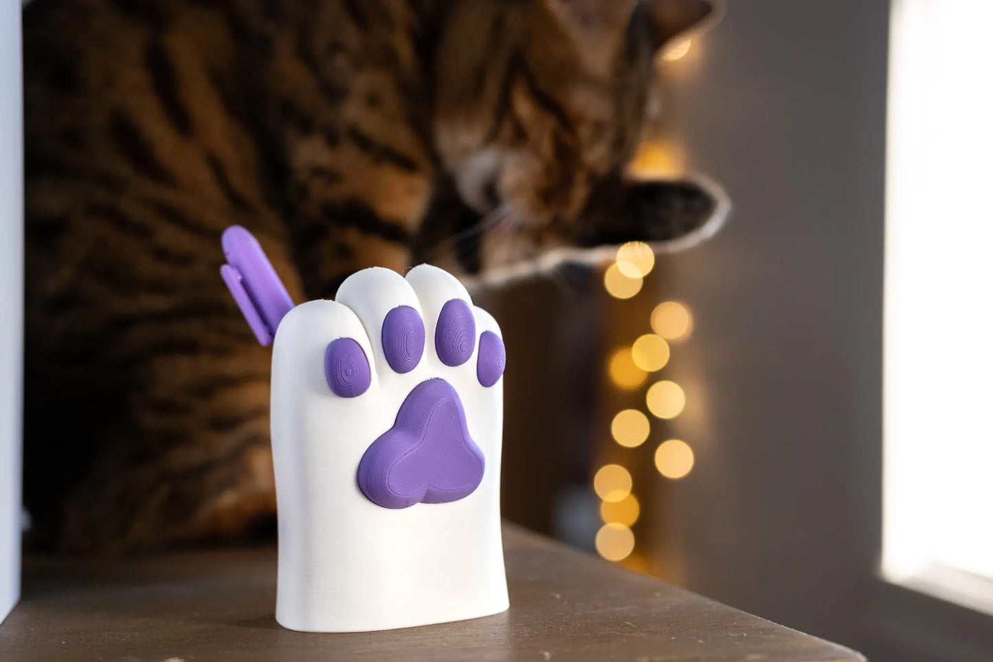 Pen Holder Cat Paw – 3D Printed Desk Organizer