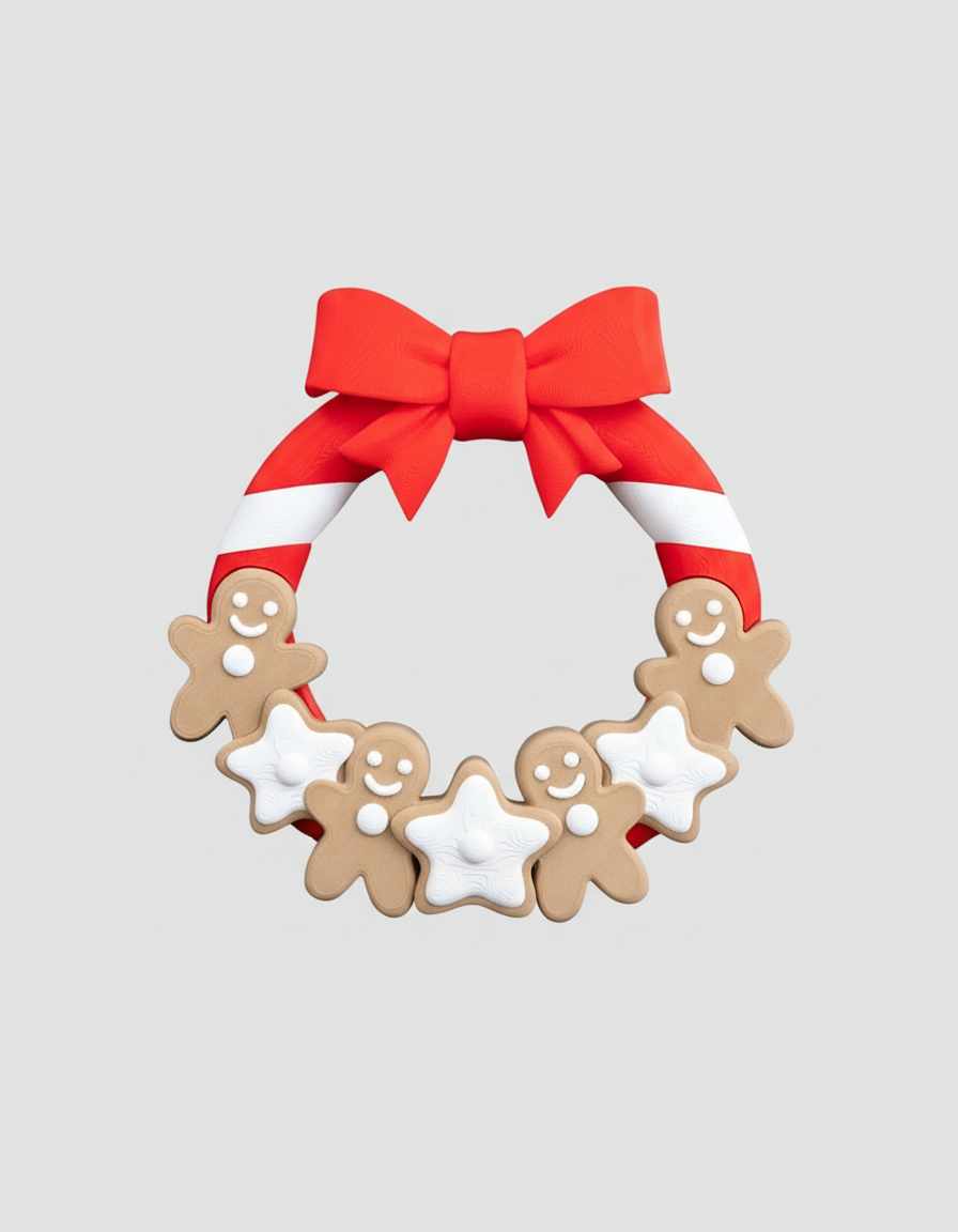 Doorlicious Gingerbread Wreath 🎄🍪 (Christmas Edition)