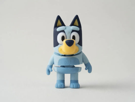 Blue Puppy Keychain