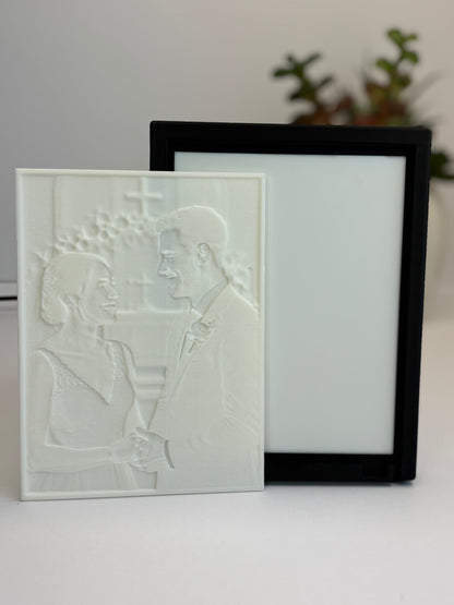 Custom Lithophane Light – Personalized 3D Photo Lamp