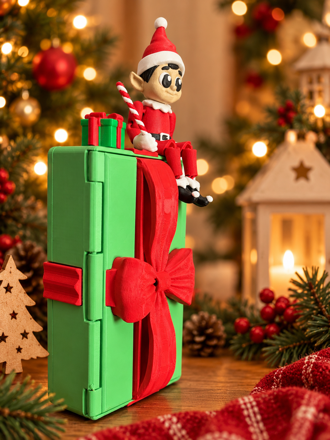 Christmas Elf Gift Box – Articulated Elf Playset 🎄🎁