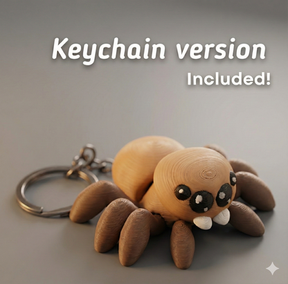 🕷️ Scuttling Cute Spider – Keychain / Decorative Version